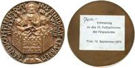 Sport Medaille Bronzeguß Trier, Erinnerung an das 15. Fußballturnier der Finanzämter, ca. 67 MM, ca. 171 Gramm -