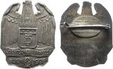 Abzeichen 1928 Bronze versilbert Köln - auf das 14. Deutsches Turnfest, Adler - Kölner Dom und Mehrzeiler, einseitig, v. Poellath, ca. 45 x 35, vz
