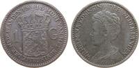 Niederlande 1 Gulden Ag Wilhelmina I, Schulman 817 -