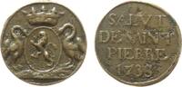 Frankreich Jeton 1733 Bronzegu&szlig; Louis XV (1715-74) - SALVT DE SAINT PIER... 55.55 &pound;  +  shipping