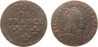 Frankreich 1 Liard 1656 Ku Louis XIV, E (Meung sur Loire) sch&ouml;n 16.66 &pound;  +  shipping