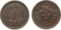Schweiz 1 Rappen 1904 Br HMZ 1215 ss+ 38.45 &pound;  +  shipping