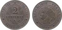Frankreich 2 Centimes 1885 Br Ceres, A (Paris), (grand) - gro&szlig;es A vz 44.86 &pound;  +  shipping