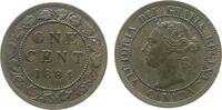 Kanada 1 Cent 1884 Br Victoria, winziger Randfehler vz+ 76.91 &pound;  +  shipping