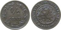 Niederlande 1/2 Cent 1898 Br Wilhelmina I, seltenes Jahr, Schulman 1001 ss+ 57.68 &pound;  +  shipping