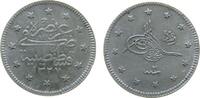 T&uuml;rkei 2 Kurus 1910 Ag Mohammed V (1909-18), AH1327/2, Sch&ouml;n 6, Stempelr... 8.12 &pound;  +  shipping