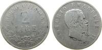Italien 2 Lire Ag Emanuel II, N (Neapel) -