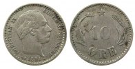 Dänemark 10 Öre Ag Christian IX -