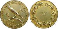 Wien Medaille Bronze vergoldet Wien - Verein Österr. Kanarienzüchter, Sitz Wien, 44,8 MM, fleckig -