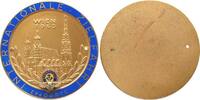 Wien Plakette teilemailliert Internationale Zielfahrt Wien 1965, 75 MM -