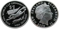 Neuseeland 1 Dollar Ag Torwart, Fußballweltmeisterschaft in Deutschland 2006 -
