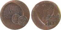 Speyer Medaille Silber Speyer - 30. Süddeutsche Münzsammlertreffen, Stadtansicht mit Dukat / Adler und Dom, von W. Godec, ca. 55 MM -