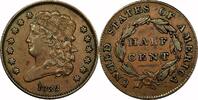 USA ½¢ Classic Half Cent, 1832, Cohen 3, ½¢, EF45 -