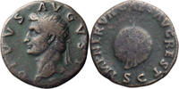 Ancient Roman Dupondius Divus Augustus restored by Nerva. Dupondius -