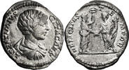 Ancient Roman Denarius Geta as Caesar. Denarius -