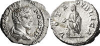 Ancient Roman Denarius Geta as Caesar. Denarius -