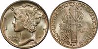 USA 10¢ Mercury 10¢, 1928-D, 10¢, MS64 FB, PCGS/CAC -