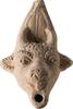 Greco-Roman Greco-Roman Terracotta Bull's-head Lamp -