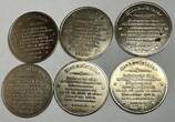 Deutschland Bundesrepublik Wertmarken Lot 6 Stück Jeton Token 2009 GY1182 - Intersport Einkaufstaler 10,00 € EF