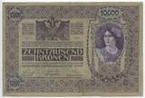 Österreich Kaiserreich 10000 Kronen Banknote Paper Money 1919 GB760 - Deutsch-Österreich - Österreich-Ungarische Bank - German-Austria Gebrauchte Erhaltung