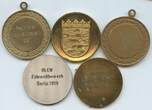Deutschland Große Verdienstmedaille Lot 5 Stück 1987-2000 GN1643 - Diverse Tauchsport - Fotowettbewerbe Vorzüglich - Unzirkuliert