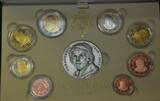 Vatikan Italien-Kirchenstaat Offizieller Euro Kursmünzensatz 2010 GN465 - Original KMS mit Silbermedaille - Papst Benedikt XVI. Coin Set Proof