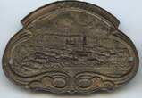 Österreich Kärnten Stockabzeichen Stocknagel Plakette nd. A589 - Villach Stadtansicht EF