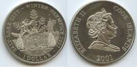 Cook Inseln 1 Dollar G0230 - Salt Lake City Winter Olympics 2002 Cook Islands -