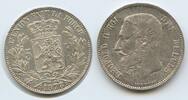 Belgien M#8106 - Des Belges Leopold II. 1865-1909 Belgium 5 Francs Silber 1873 Vorzüglich , leichte Patina