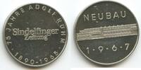 Silbermedaille M840 - Sindelfinger Zeitung Adolf Röhm 1890-1965 Neubau 1967 -