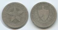 Kuba 20 Centavos Silber (Veinte Centavos) M#3080 - Patria y Libertad Cuba -
