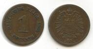 Deutsches Reich 1 Pfennig G10101 - Wilhelm II. 1888-1918 Germany Empire -