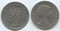 Albanien 1 Lek G6703 - Victor Emmanuel III. Shqipëria Albania Italian Occupation WWII. -