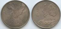Brasilien 20 Cruzeiros Silber GS1307 - Independence - Unabhängigkeit Brazil Brésil -
