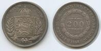 Brasilien 200 Reis M#5834 - Pedro II. RAR Brazil Brésil -