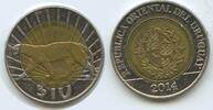 Uruguay 10 Pesos G16161 - Cougar Puma - Native fauna of Uruguay -