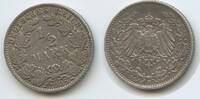 Deutsches Reich Kaiserreich ½ Mark Silber M#6820 - RAR Germany Empire -
