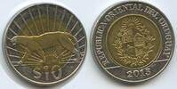 Uruguay 10 Pesos G15894 - Cougar Puma - Native fauna of Uruguay -