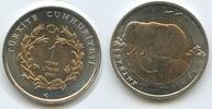 Türkei 1 Lira G3488 - Elephant and calf - Elefant -