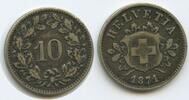 Schweiz Eidgenossenschaft 10 Rappen G15046 - RAR Federal State Switzerland Suisse Confoederation Helvetia -