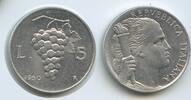 Italien Republik 5 Lire G12468 - Grape cluster Italy Republic -