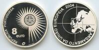 Portugal 8 Euro Silber PA256 - Enlargement of the European Union Proof República Portuguesa -