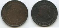 Ceylon Sri Lanka 5 Cents G6573 - British Queen Victoria -
