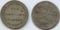 Vatikan Italien-Kirchenstaat Rom 2 Carlini Silber H0413 - RAR Papst Pius VI. 1775-1799 -