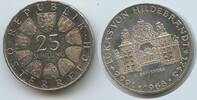 Österreich 2.Republik 25 Schilling Silber H0797 - Belvedere - 300th Anniversary of birth of Lukas von Hildebrandt Austria -