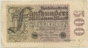 Deutsches Reich Weimar 500 Million Mark (500.000.000 Mark) Banknote GB699 - Reichsbanknote Berlin Germany Paper Money -