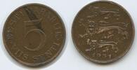Estland 5 Senti (VIIS SENTI) G11637 - Estonia Eesti Vabariik Eesti -