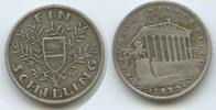 Österreich 1.Republik 1 Schilling Silber H0053 - Parlament Wien Austria Vienna -