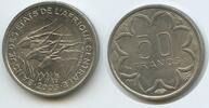 Zentralafrikanische Staaten 50 Francs CFA G11585 - Antilopen Bank of Central African States -