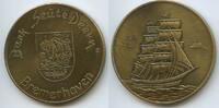 Deutschland Seestadt Bremerhaven Medaille PA723 - Windjammer Seute Deern Schiff Segelschiff -